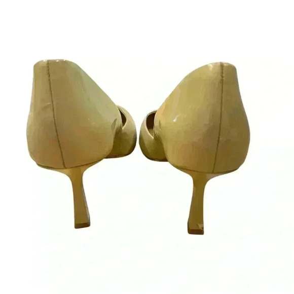 Vince Camuto Karala Beige Leather Mid Heel Pointed Toe Pump Choose 9.5M - Picture 5 of 9